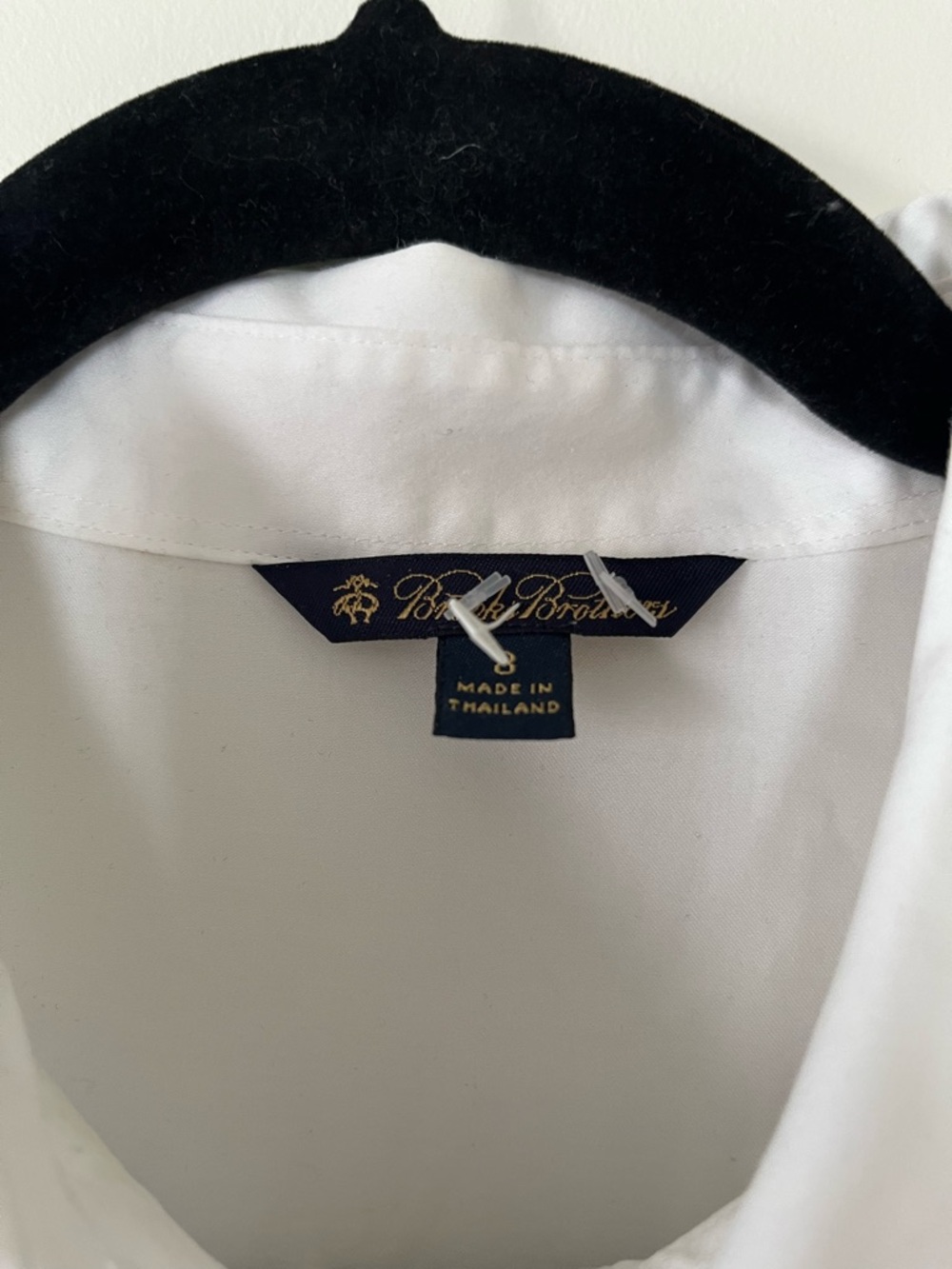 Brooks Brothers White Shirt Dress 8 Cotton Button Front Preppy Old Money Modest - Picture 8 of 9